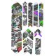 thumbnail image 5 of Pegatinas De Bicicleta Cinta De Protección Pegatinas De Película De Bicicleta Conjunto De Marco Graffiti, 5 of 5