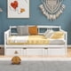 thumbnail image 1 of Full Size Daybed Wood Bed with Twin Size Trundle,White, 1 of 3