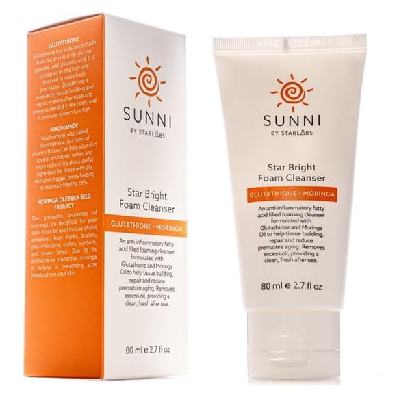 Limpiador Facial Espumoso Hansi Naturals Korean SUNNI Star Bright 80 mL