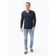 thumbnail image 2 of Polera Hombre Manga Larga Cuello V Gris Talla L, 2 of 3