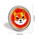 thumbnail image 2 of Shiba Inu-Theme Round Button Badge: Premium Metal Construction, Ideal for High-End Events 2.8 cm, 2 of 6