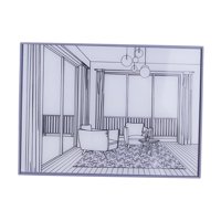 Magideal - Decoración De Pintura De Iluminación Led, Lámpara De Pintura De Marco De Foto Brillante Usb De Pintura De Arte, Lámpara De Noche Lámpara De Noche Para Otoño