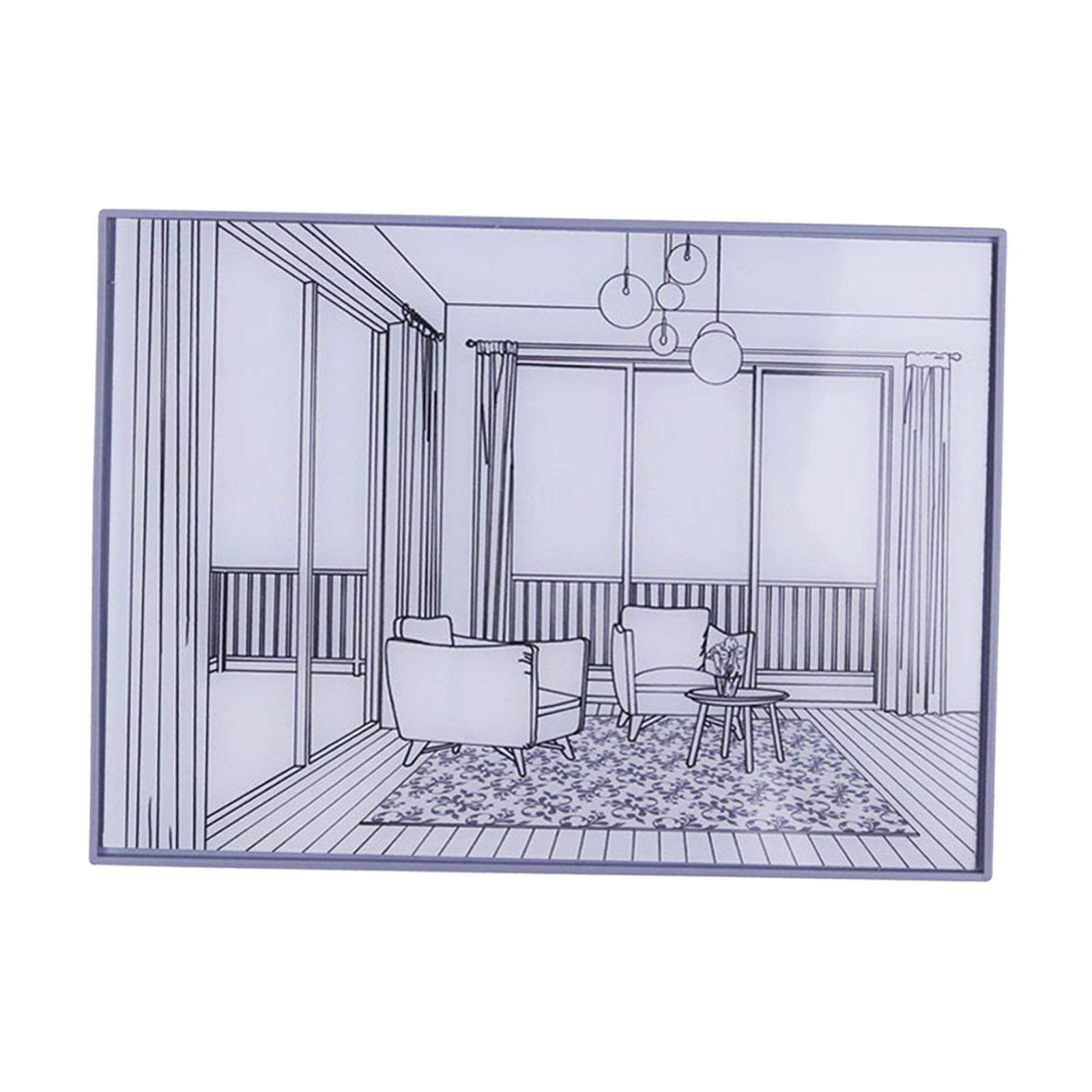 Magideal - Decoración De Pintura De Iluminación Led, Lámpara De Pintura De Marco De Foto Brillante Usb De Pintura De Arte, Lámpara De Noche Lámpara De Noche Para Otoño