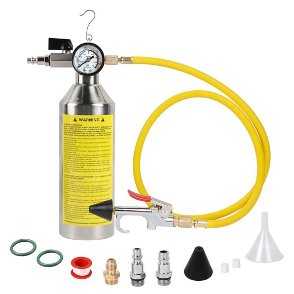 Kit de Lavado de A/C KAISAL con Manómetro y Válvula, Manguera de 3,5 pies