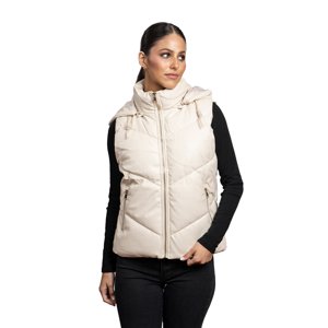 Todopiel - Puffa Sin Manga Chg76 Ecocuero Blanco Invierno