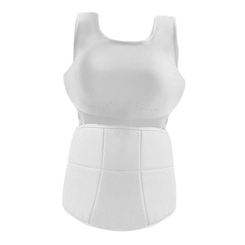 Magideal - Protector De Pecho Para Karate Mujeres Chaleco Protector Deportivo Abdominal Ergonómico Transpirable Poliéster Adecuado Para Entrenamiento Boxeo Gimna S
