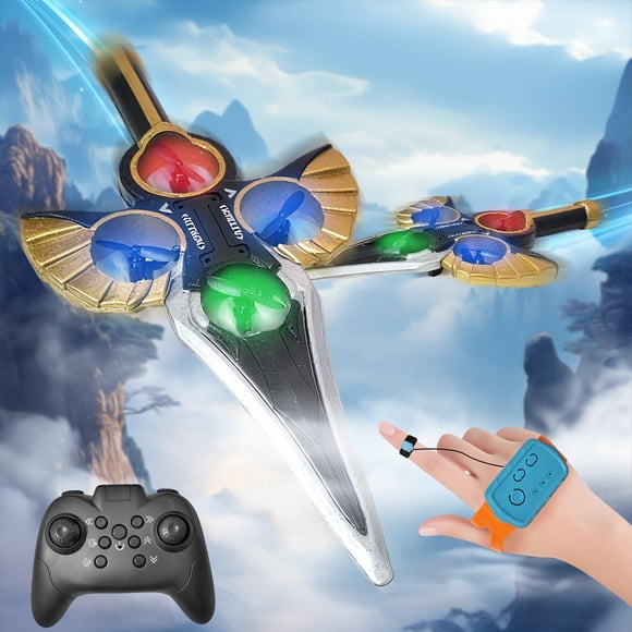 Avión RC Virellia Flying Sword con Control Gestual - Dorado
