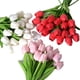 thumbnail image 5 of Ramos De 9 Tulipanes Flores Artificiales Decoración Hogar rojo Talla Única, 5 of 5