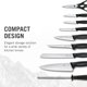 thumbnail image 3 of Juego de bloques de cuchillos Victorinox Swiss Classic de 15 piezas, color negro, 3 of 7