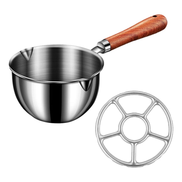 Cacerola Con Picos Dobles Calentador De Mantequilla Y Leche Para Restaurante L Con Soporte
