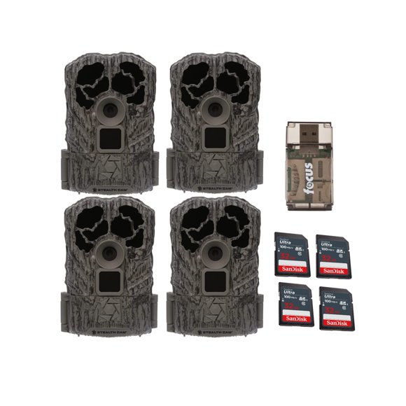 Cámara Trail Stealth Cam Browtine de 16 MP con tarjeta de memoria de 32 GB
