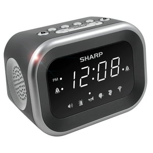 Reloj Digital Sharp Big Bang Plateado/Negro