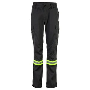 T-World - Pantalon Gabardina Dual Hi Vis Con Cinta Dia Y Noche Negro