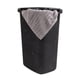 thumbnail image 1 of Cesta para ropa Mind Reader, 60 L, delgada, con tapa de plástico, color negro, 1 of 7
