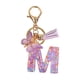 thumbnail image 3 of Llavero Alfabeto inglés Llavero Llavero con colgante de mariposa Regalo creativo para llavero Mochila Bolso Decoración Llavero de moda lindo , M M, 3 of 5