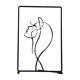 thumbnail image 1 of Dibujo De Línea De Arte De Mujer De Figuritas De Estatua De Rostro Humano De Marco De Metal Abstracto, 1 of 1
