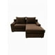thumbnail image 1 of Sofá Modular Nápoles Felpa Chocolate, 1 of 2