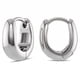 thumbnail image 1 of Pendiente aro huggie Milla 12 mm chapado en plata, 1 of 8