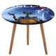 thumbnail image 1 of Wall·e theme Fitted Round Tablecloths Elastic Edged Table Covers Waterproof Table Cloth For Kitchen Holiday Party Tables Decor 150cm, 1 of 6