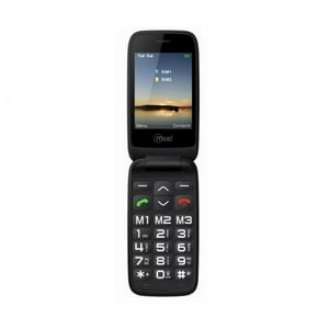 Mlab - Telefono Senior Tipo Almeja 4G Negro 9338