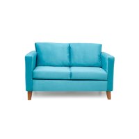Barra Design - Sofá Mila 2C Felpa Turquesa
