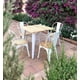 thumbnail image 2 of Mesa Tolix Cuadrada Madera 70x70 - Blanco, 2 of 3