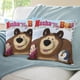 thumbnail image 3 of Masha y el Oso Fundas de almohada de terciopelo con tema, regalos de funda de almohada, decoración para el hogar, cojín de lanzar, regalo de cumpleaños para fans y parejas. 45cm x 45cm., 3 of 6