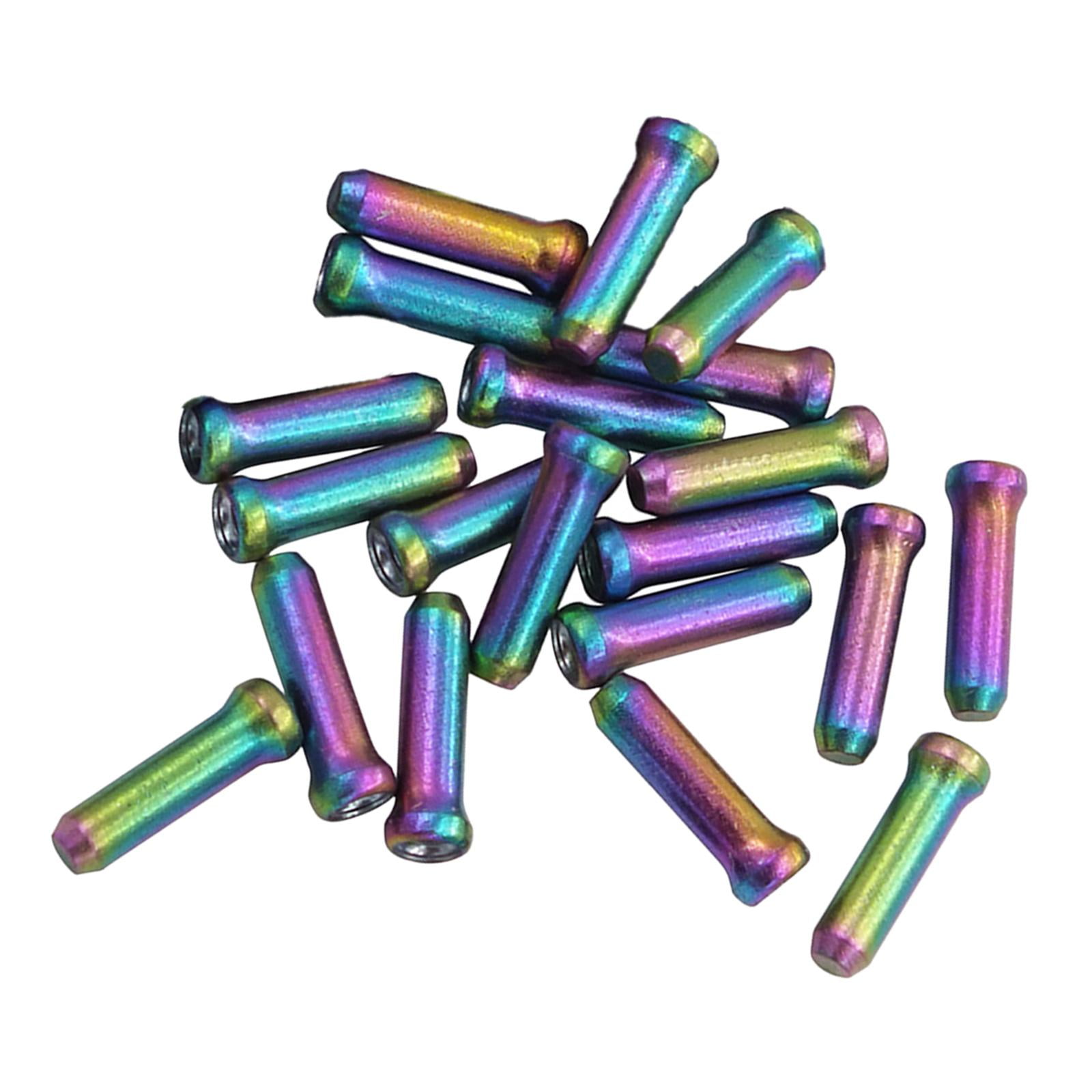 Ioensy - 20x Tapas De Extremo De Cable De Bicicleta Tapas De Extremo De Cable De Freno De Bicicleta Para Piezas De Bicicleta De Montaña