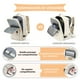 thumbnail image 4 of Mochila De Viaje De Gran Capacidad Con Hombros Usb Puerto Beige, 4 of 7