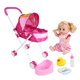 thumbnail image 4 of Baby Girl Doll Doll Carrier Kids Pretend Play Toy BJD Doll Casa De Mu?ecas Decoración Arco Iris, 4 of 5
