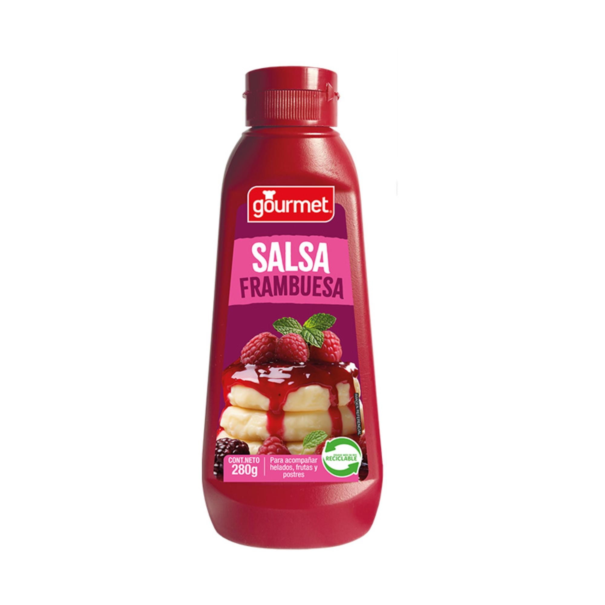 Salsa De Frambuesa Botella 280 g Gourmet