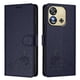 thumbnail image 1 of Funda tipo cartera FOXDOCK para Oukitel C57 con soporte, ranuras, RFID, diseño de gato, 1 of 5