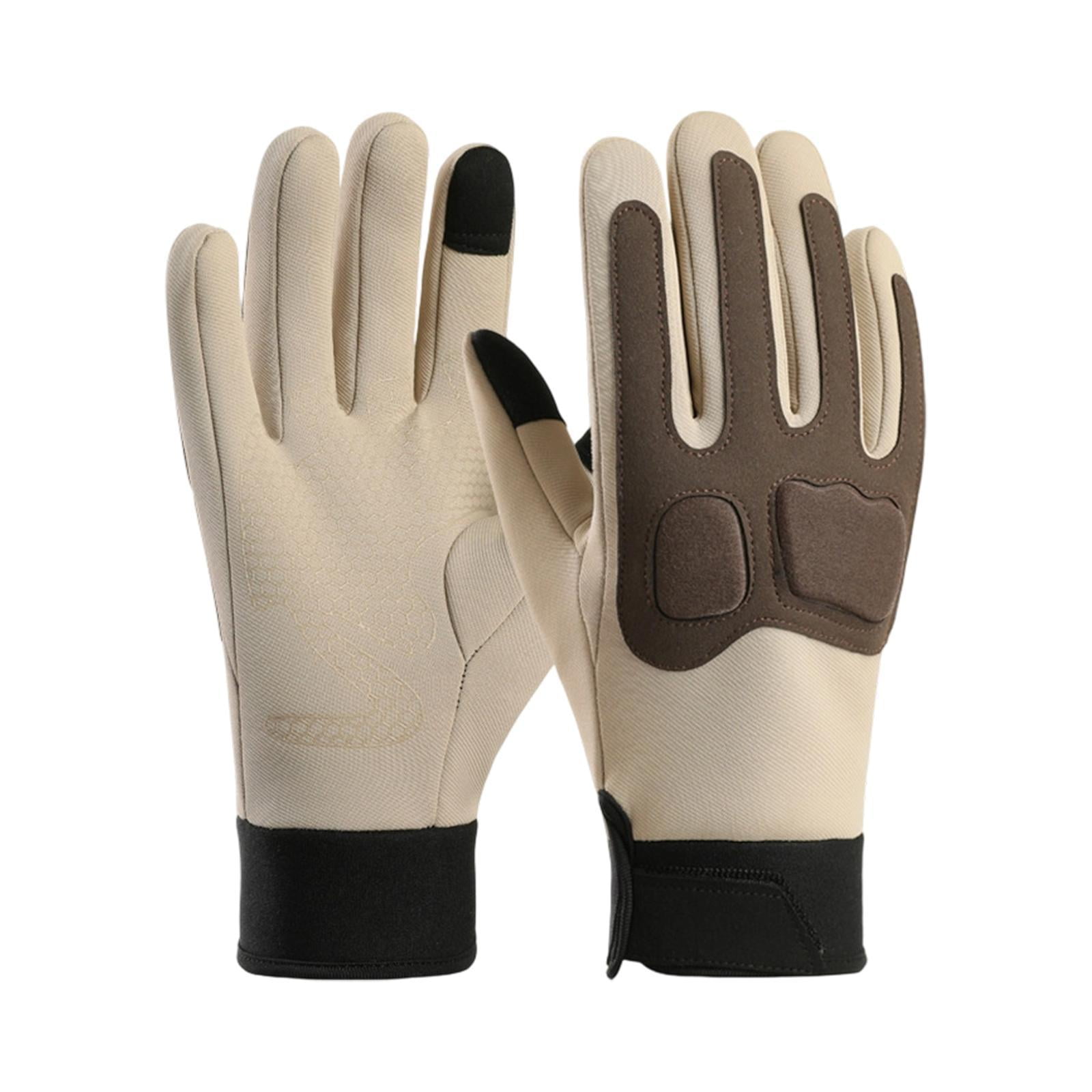 Ioensy - Guantes De Moto Para Hombre, Guantes De Protección Para Montar En Quad, Camping Y Moto, Color Beige Café