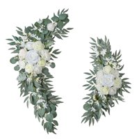 Magideal - 2X Boda Arch Flores Flores Artificiales Set De Botín Colgando Decoración De Telón De Fondo De Decoración De Señal De Bienvenida Para La Recepción De L Estilo A
