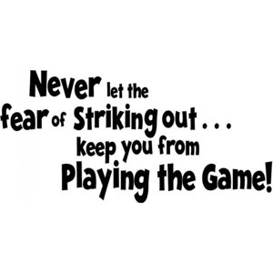 Rienda Libre Graphics - Decomural Never Let The Fear Inspirational Ws-17049