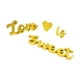 thumbnail image 5 of Letra De Madera Love IS Sweet Sign Decoración De Mesa Del Día De San Valentín Para A?o Nuevo Dorado, 5 of 5