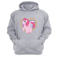 Genérico - Polerón Canguro Mi Pequeño Pony Gris Claro Talla S Unisex