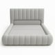 thumbnail image 3 of Cama Nube 2 Plazas Gris Claro Perla+ Colchón 2P Mery Desing 30CM + 2 Almohadas Masel, 3 of 7