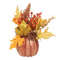 Bothyi - Calabaza Artificial Hojas De Arce Flor Colorida Decoración De Calabaza De Cosecha De Oficina