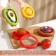thumbnail image 2 of Juego de almacenamiento, contenedores para el refrigerador, cajas de almacenamiento con forma de frutas y verduras, contenedores para guardar aguacates y cebollas, caja de almacenamiento reutilizable, 2 of 7