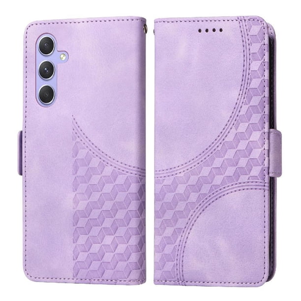Carcasa FOXDOCK Samsung Galaxy A54 5G de cuero PU, diseño acolchado clásico, protección contra caídas y rayones