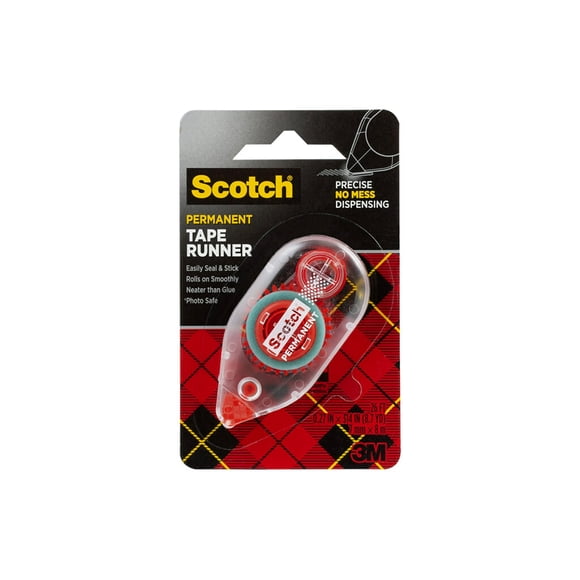 Tape Runner Scotch de doble cara, 0.27 pulgadas x 8 m, para manualidades