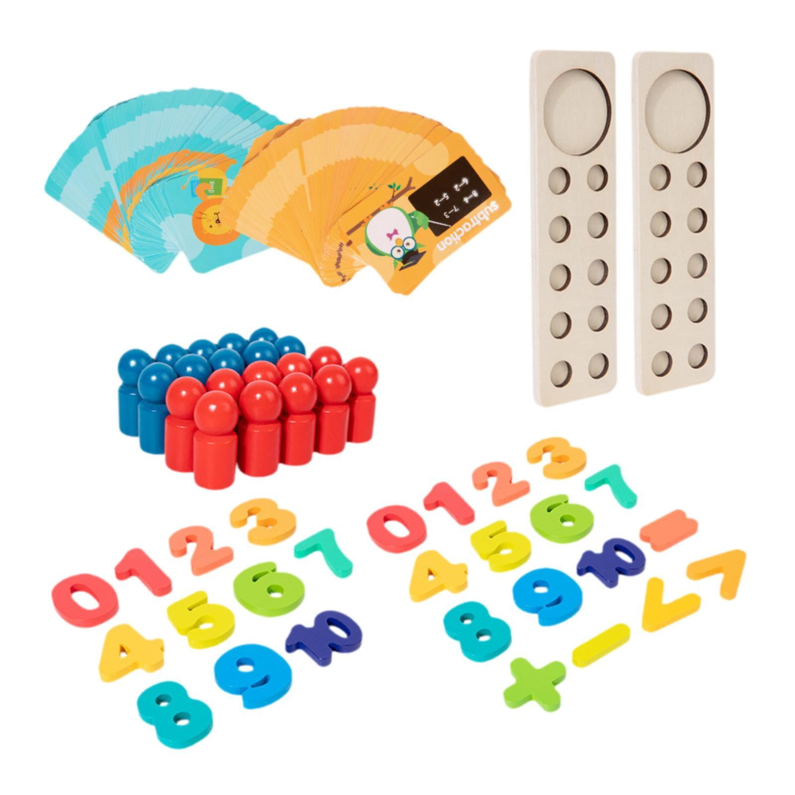Bothyi - Juguetes Educativos De Aprendizaje De Matemáticas, Juguetes De Madera Montessori Para Niños Y Niñas