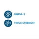 thumbnail image 2 of Suplemento de aceite de pescado GNC Triple Strength Omega 3, 1000 mg, 30 segundos, 2 of 3