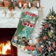 thumbnail image 1 of StuGo Tema: Calcetines de Navidad, fino lino blanco para colgar en escaleras y chimenea, decoración navideña para el hogar, regalo de Navidad. 45cm × 32cm, 1 of 5