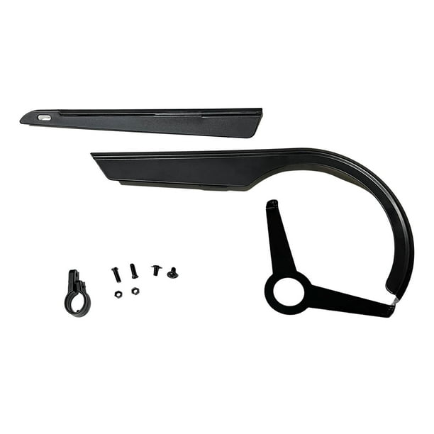 Funda protectora de cadena de bicicleta, juego de bielas 48-52T, protección portátil para ciclismo, cubierta de cadena Universal, reemplazo de carcasa con cola fija