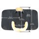 thumbnail image 4 of Cojín de Silla de Piel de Oveja Woolous para Doma Negro Beige 1,6 kg, 4 of 9