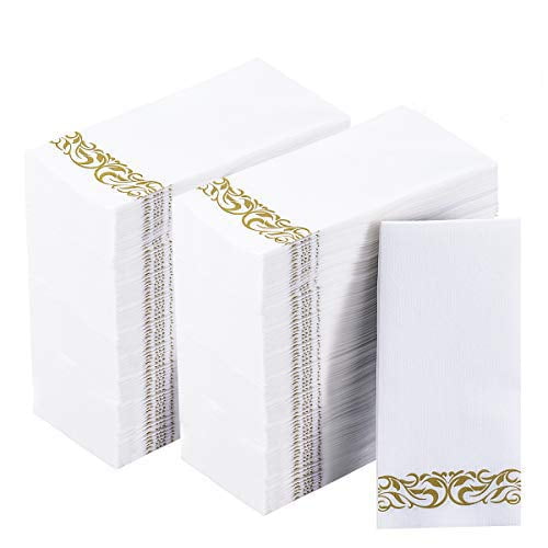 Toallas de mano desechables JOLLY CHEF 200, suaves y absorbentes, blancas