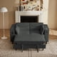 thumbnail image 3 of Dark Grey Chenille Sofa with Side Table and USB Port, 3 of 3