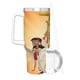 thumbnail image 3 of La Escuela del Emperador Vaso aislado de acero inoxidable con asa, diseño temático, regalo para familia, amigos y fans; incluye pajita y encaja en el portavasos estándar, 40 oz, 3 of 6